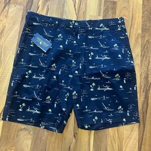 Polo Golf Ralph Lauren Men's Dark Blue Beach Theme Shorts Size 38